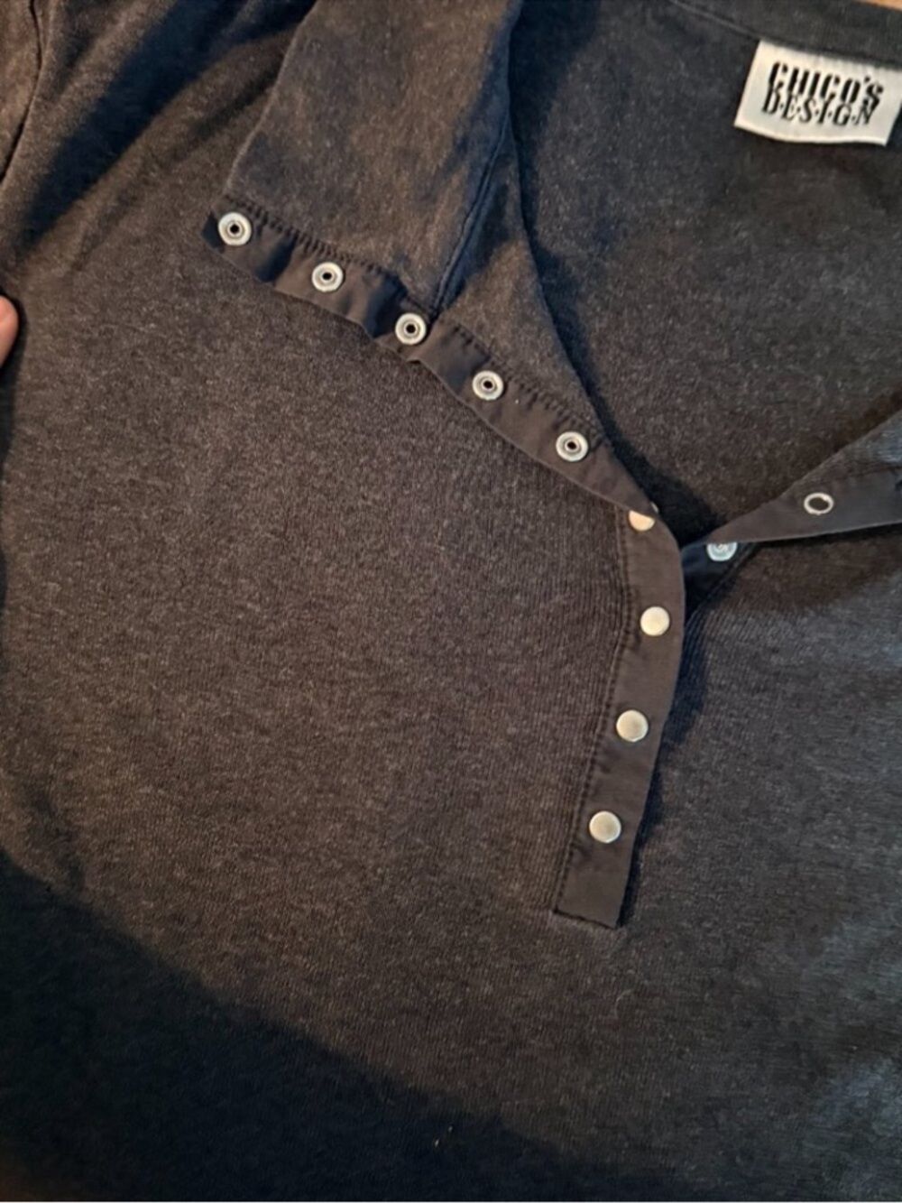 Chico’s top basic minimal long sleeve bundle size L - Picture 6 of 8